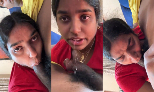 Horny Tamil Babe Giving Blowjob Riding Moaning